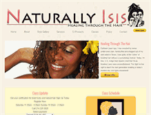 Tablet Screenshot of naturallyisis.com